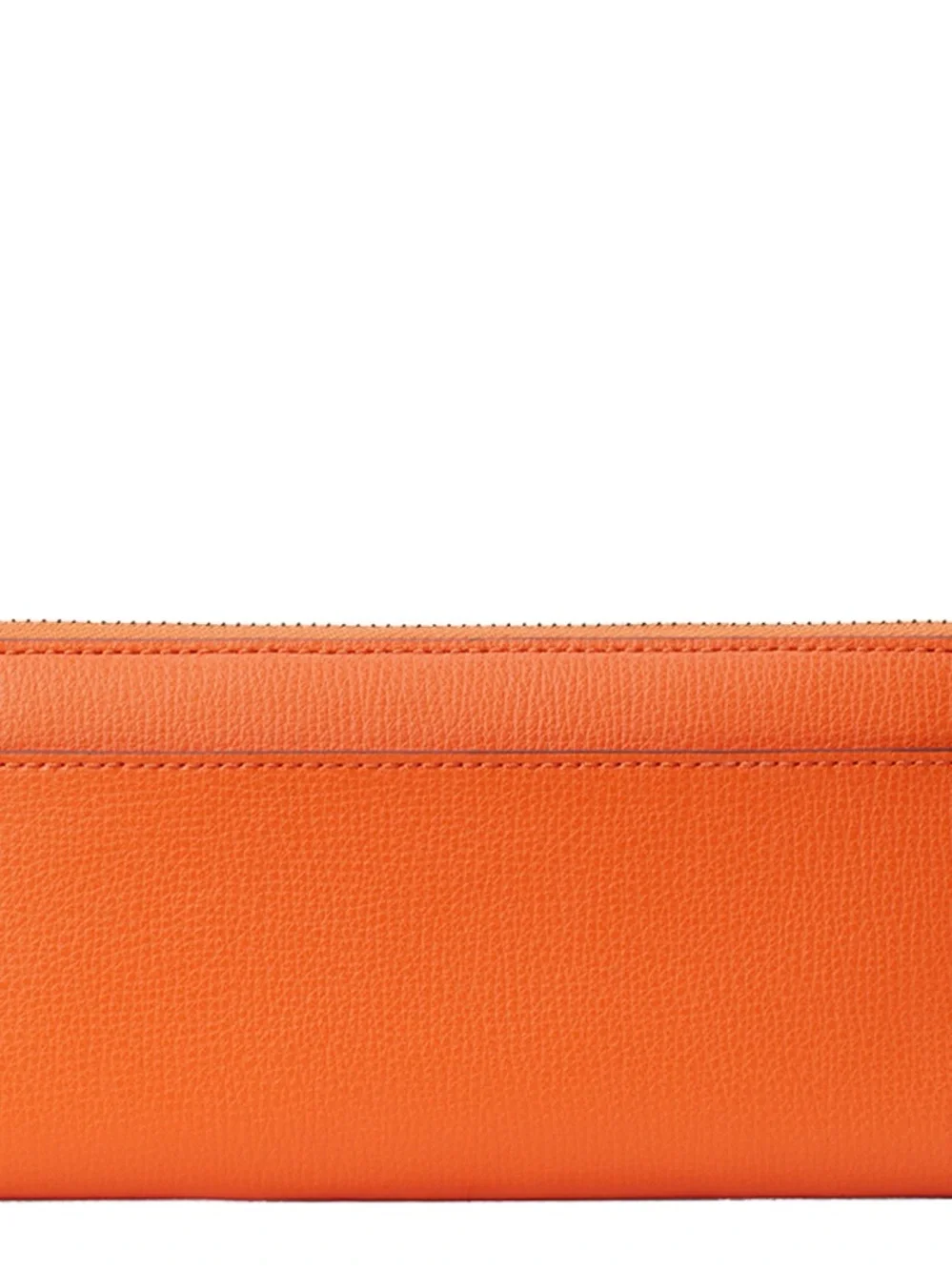 kate spade bright orange zip-around continental wallet